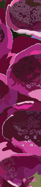 Foxglove wall hanging designed by Anne Harrington Rees.