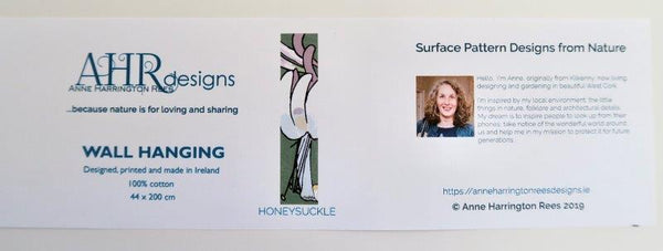 Honeysuckle wall hanging label