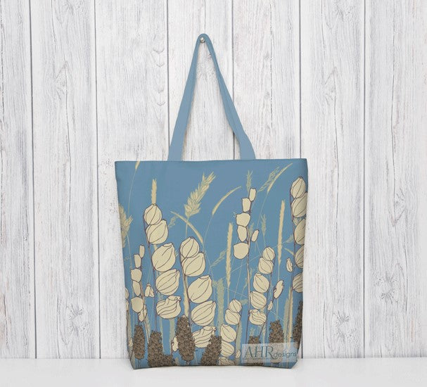 Anne Rees Designs Patterns Tote Bags featuring Irish Nature designs on Fair Trade cotton fabric ...