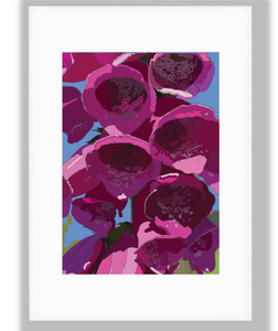 Foxglove, Floral Art Print