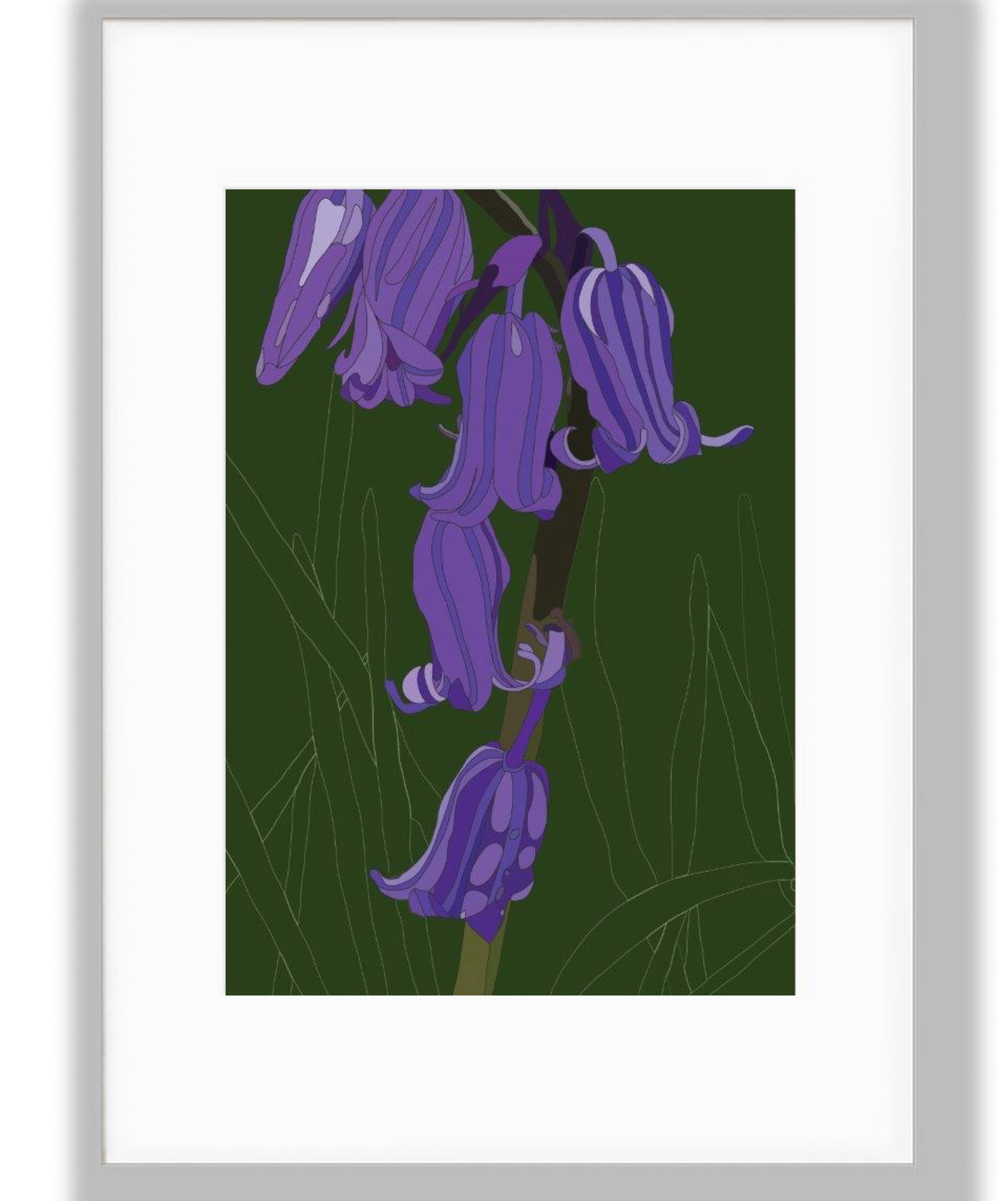 Bluebell, Floral Art Print