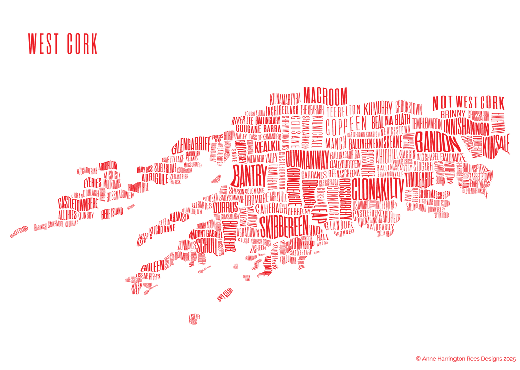 Anne Rees Designs West Cork Map – Anne Harrington Rees Designs